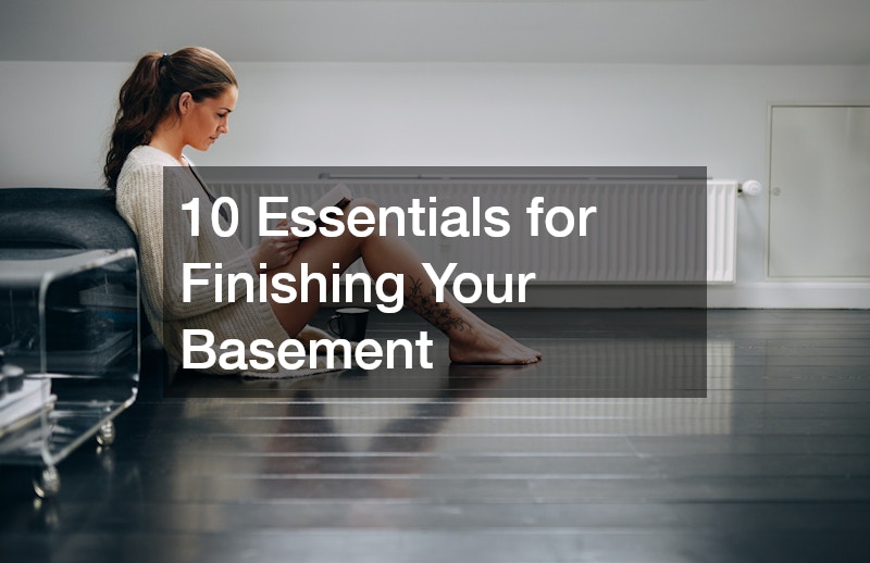 woman sitting on the basement floor